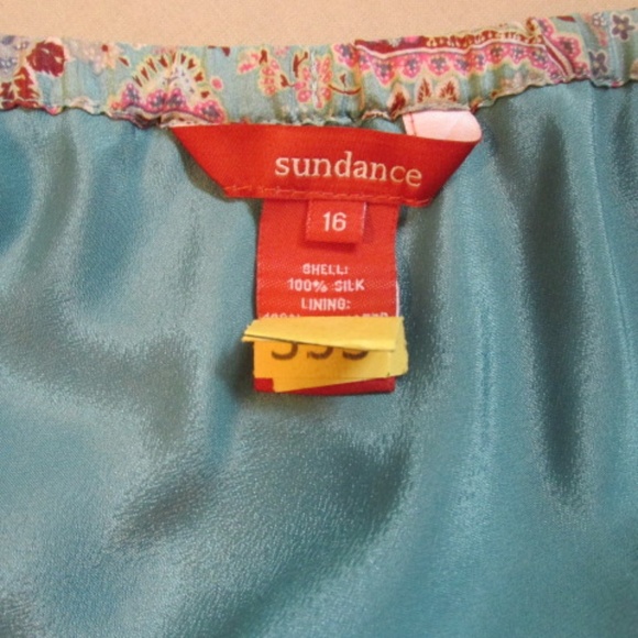 Sundance Vintage Full Silk Skirt, Size 16 - Picture 4 of 6